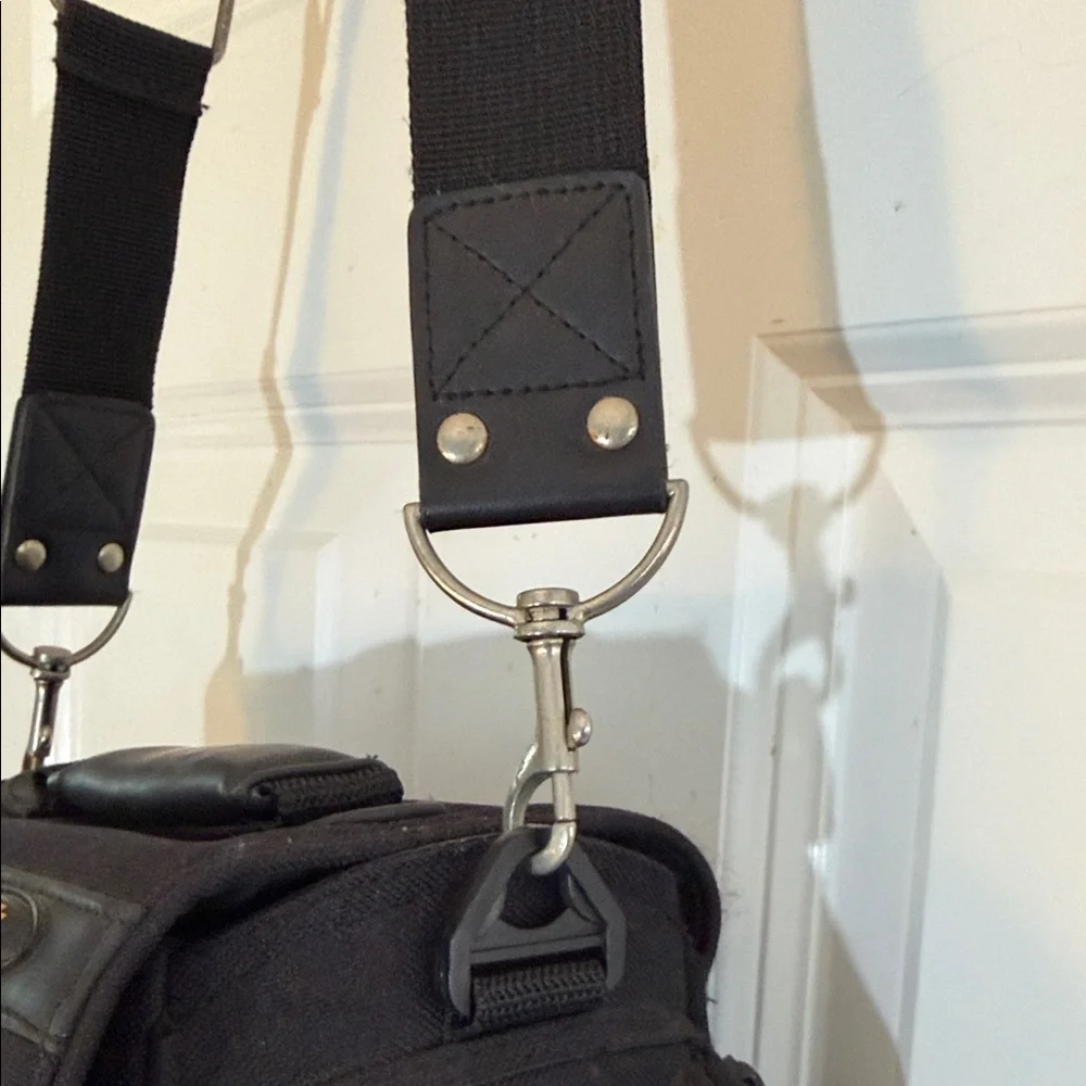 Kodak Black Nylon Shoulder Camera Bag with Adjustable Strap